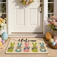 thumbnail image 2 of Easter Welcome Mat Indoor Outdoor Absorbent Doormat With Non Slip Backing For Spring Holiday Decor Front Door Porch Entryway 40x60cm, 2 of 6