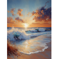thumbnail image 1 of Qisvanset 12x16 Inch Matthew Coastal Bible Canvas Wall Art, Beach Landscape Scripture Art Household Wall Decor, 1 of 8
