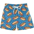 thumbnail image 1 of Boys Swim Trunks Beach Board Shorts Quick Dry Toddler Swimsuit Bathing Suits with Mesh Lining, 1 of 6