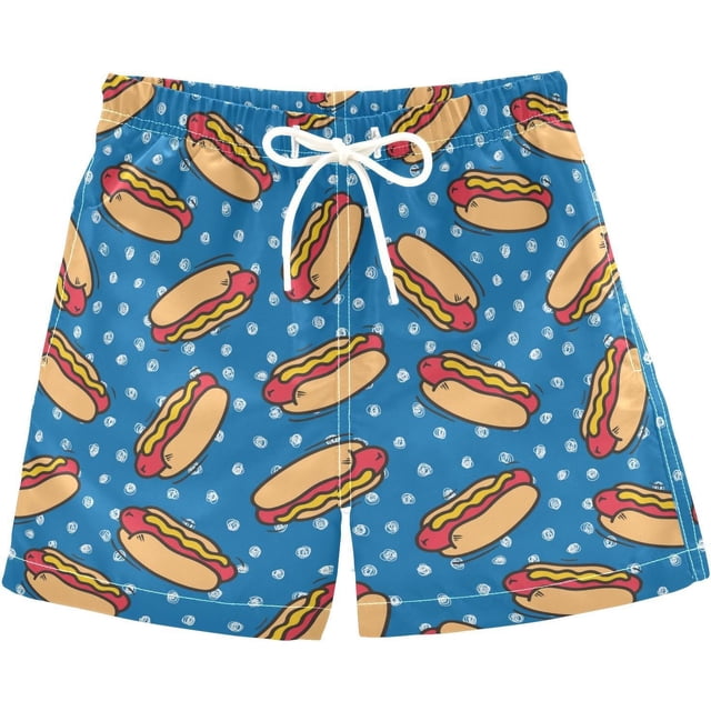 Boys Swim Trunks Beach Board Shorts Quick Dry Toddler Swimsuit Bathing Suits with Mesh Lining