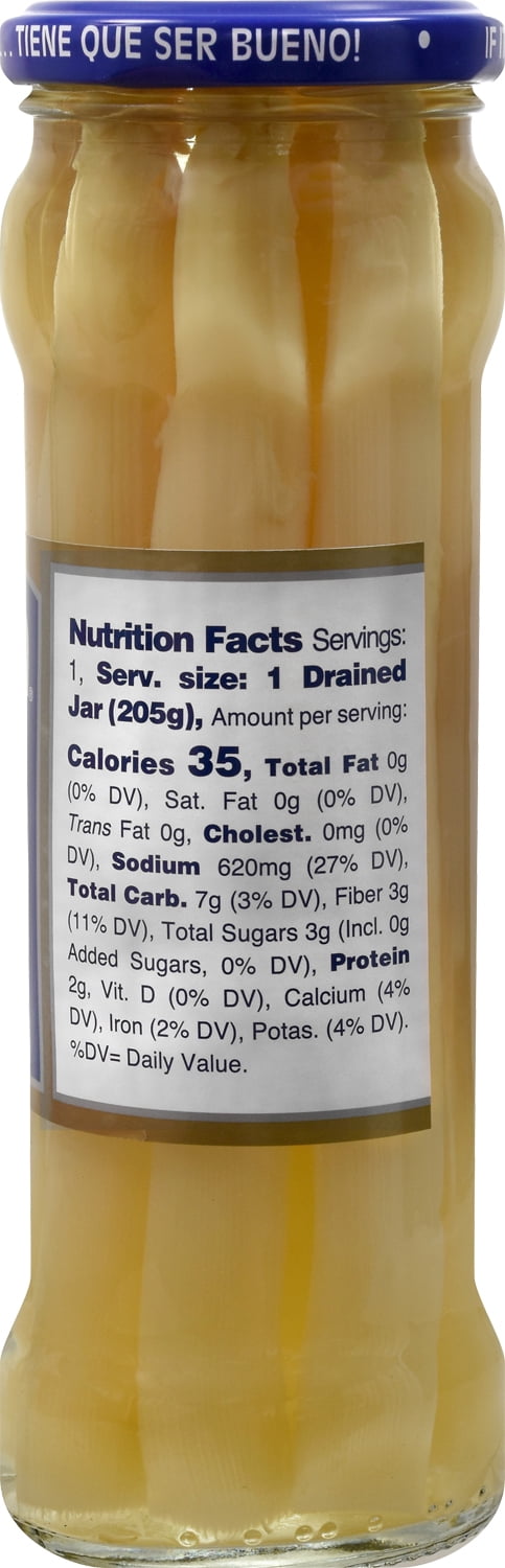 (3 pack) Goya White Asparagus, Canned Vegetables, 11.64 oz