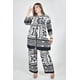 thumbnail image 5 of Set de estampado geometrico Roman Fashion /Tallas Extras, 811 (Negro) negro 38, 5 of 6