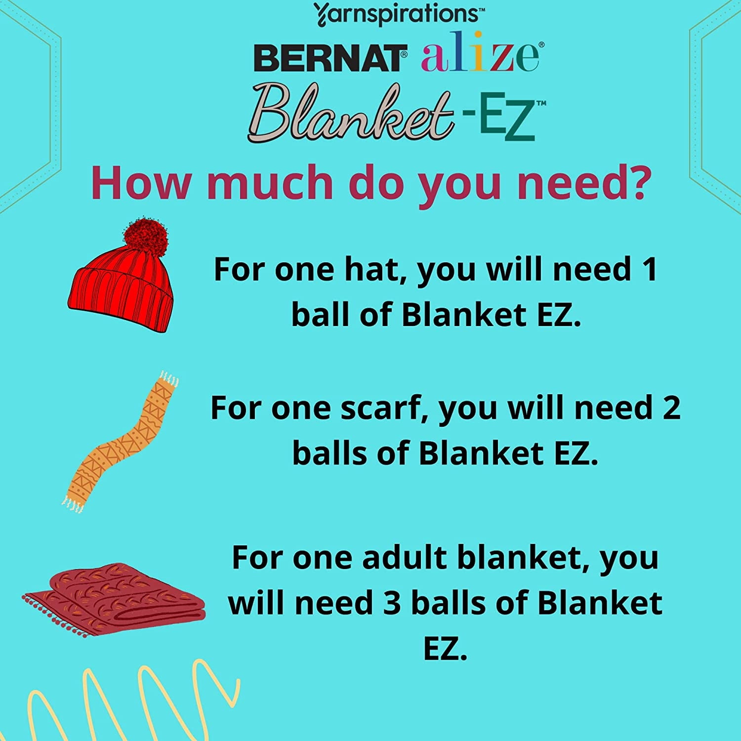 (Pack of 2) Bernat Alize Blanket-EZ Yarn-Black