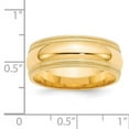 thumbnail image 3 of Primal Gold 14 Karat Yellow Gold 8mm Double Milgrain Comfort Fit Band Size 9, 3 of 5