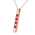 thumbnail image 2 of Galaxy Gold GG 14K Rose Gold 0.35 Carat Ruby Pendant Necklace - July Birthstone - Passion & Protection - 16" to 24" - Fine Jewelry for Women, 2 of 3