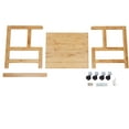 thumbnail image 5 of Miumaeov Printer Stand Bamboo Rolling Printer Stand with 4 Wheels 88 lbs Load Capacity Modern Printer Cart for Home and Office (1-Tier), 5 of 9