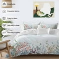 thumbnail image 3 of Ocean Coral Duvet Cover Set King Size, Starfish Seagrass Undersea Nautical Coastal 4 Piece Soft Microfiber Bedding Set with 1 Duvet Cover, 1 Flat Sheet, 2 Pillowcases, 3 of 9