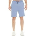 thumbnail image 5 of Tyhengta Mens Shorts Casual Comfortable Workout Shorts Drawstring Zipper Pockets Elastic Waist Lightblue 36, 5 of 7