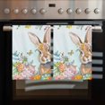 thumbnail image 2 of Easter Bunny 1 Pack Kitchen Towel, Water Absorbent Dish Towel, Colorful Easter Eggs Eucalyptus Teal Ombre Decorative Hand Towels - Quick Drying Cloth for Cooking Baking, 18x28 Inch, 2 of 8