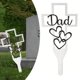 thumbnail image 2 of Estaca de cruz de metal, estatua de duelo, regalos conmemorativos, decoraciones de patio, familiares MDOD02, 2 of 8