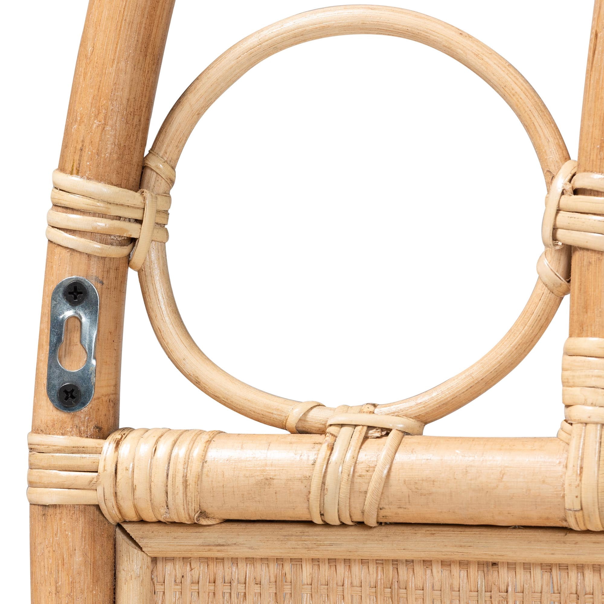 bali & pari Kang Boho Standalone Headboard, Queen, Natural Rattan