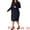 Navy Blue, variant on DARING DIVA Women's Plus 2 Pieces Dress Suits Blazers and Sleeveless Dress Navy Blue 1X