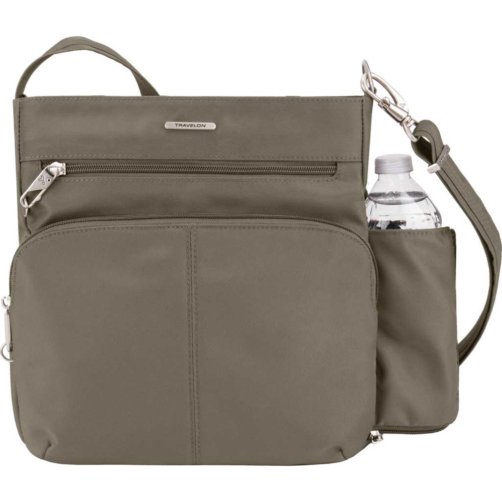 Travelon Travelon AntiTheft Classic North/South Crossbody Nutmeg