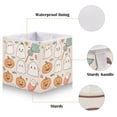 thumbnail image 3 of Foldable Fabric Storage Bin Home Cubes Clothing Organizer Bins Large Collapsible Box Basket for Home Organizer Halloween Pale Color Elements, 3 of 7