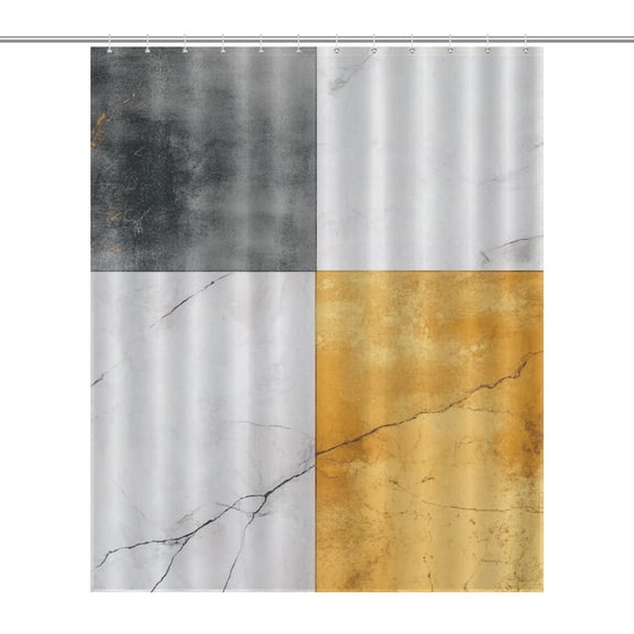 Colorful Marble (38) Shower Curtain Ornament Bathroom Curtains with Fabric Bathroom Decor