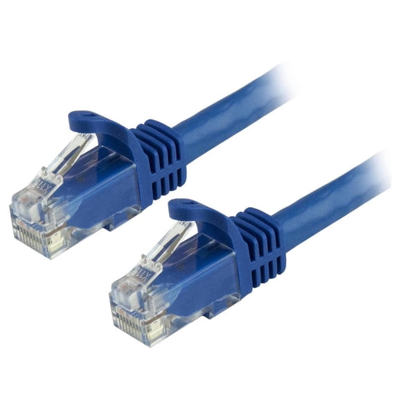 StarTech 9ft CAT6 Ethernet Cable - Blue CAT 6 Gigabit Ethernet Wire -250Mhz 100W PoE RJ45 UTP Network Patch Cord Snagless with Strain Relief (N6PATCH9BL)