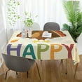 thumbnail image 6 of SKYSONIC Thanksgiving Turkey Tablecloth Waterproof Washable Polyester Square Table Cover Durable Tablecloth for Kitchen Dining Table Party Decor (60 X 120 Inch), 6 of 7