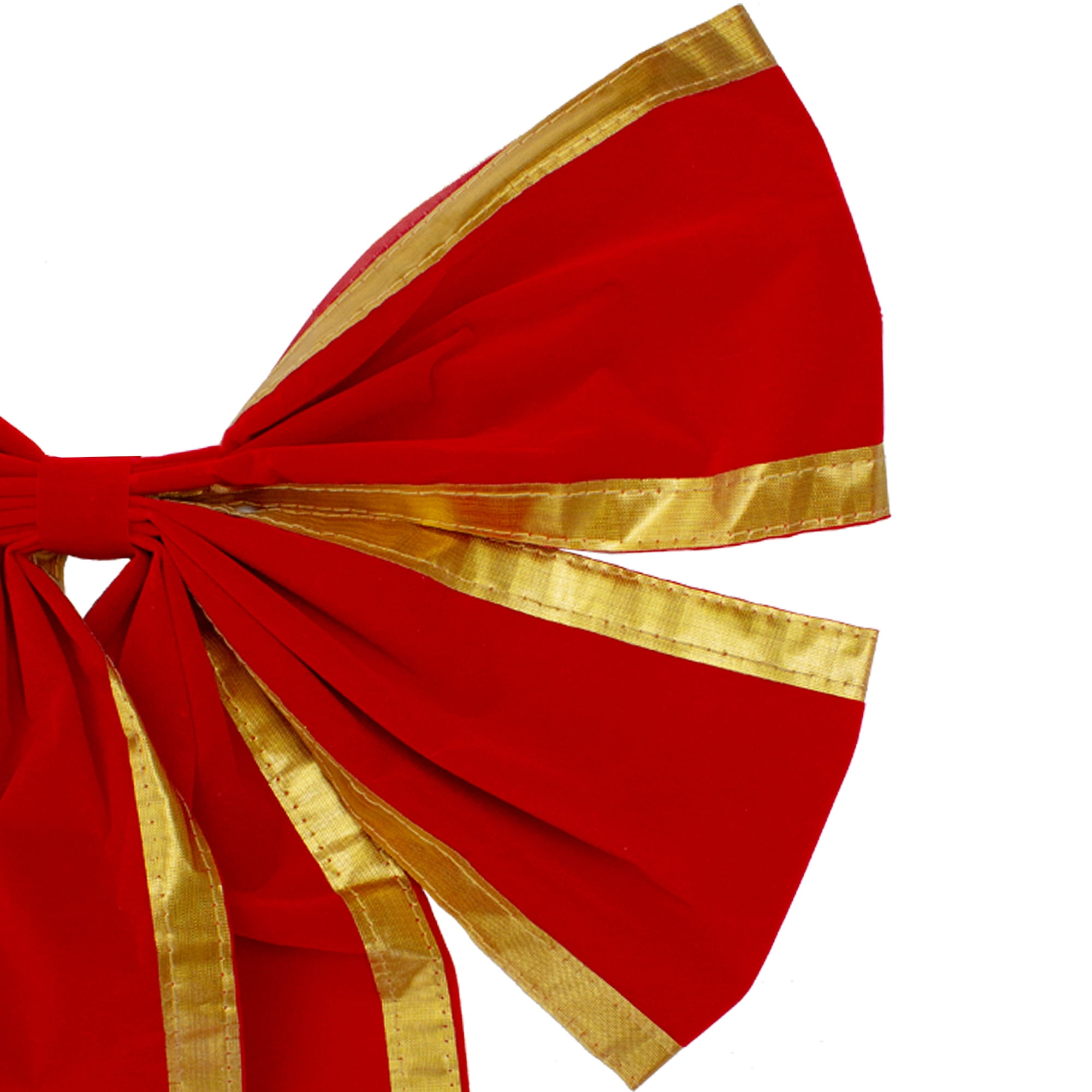 Rich Red French Loop Double Velvet Bows