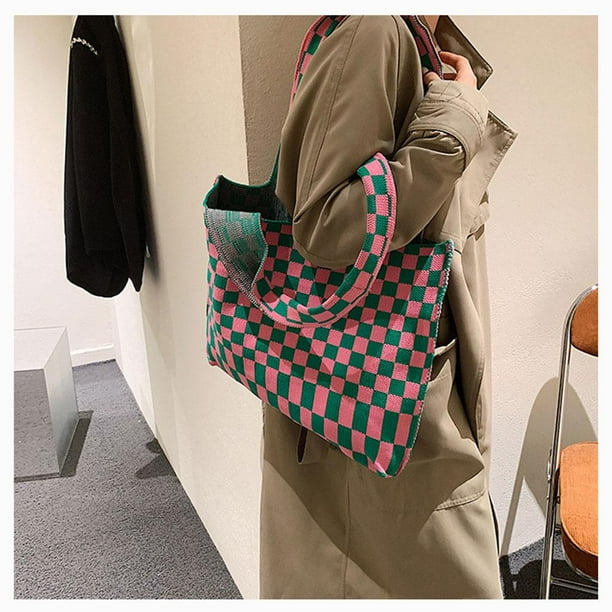 Bolso de mujer Yinane CheckerBoard Rosa