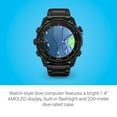 thumbnail image 3 of Garmin Descent™ Mk3i, Ordenador de Buceo y Smartwatch GPS Multideporte, Integración de Aire, Titanio Negro Garmin 010-02752-13, 3 of 5