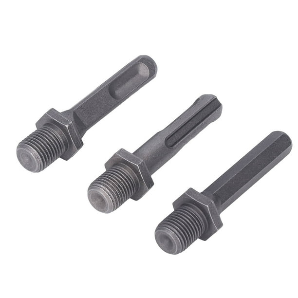 Manejo de Broca de taladro dividido, 3 PCS de acero al carbono fuerte Portátil fácil instalácico de brote de taladro para al aire libre