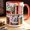 Black, variant on Floral Bookshelf Coffee Mug Book Lover Gift Bookish StainedGlass Style Mug Library Aesthet
