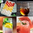 thumbnail image 2 of Round Ice Cube Tray with Lid,Plastic Ice Cube Mold,Refrigerator Spherical Ice Box,Mini Ice Mold Kitchen Tools,1Pcs,Blue, 2 of 7