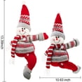 thumbnail image 2 of 2 piezas de hebillas de cortina navideñas, adornos navideños para ventanas, ganchos de cortina con dibujos animados para sala de estar, dormitorio, decoración del hogar (estilo muñeco de nieve), 2 of 5