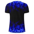 thumbnail image 4 of Taqqpue T-Shirts for Men Short Sleeves 3D Flame Print Hip Hop Shirt Round-Neck Slim Sport Fitness Casual Pullover Tops, 4 of 5