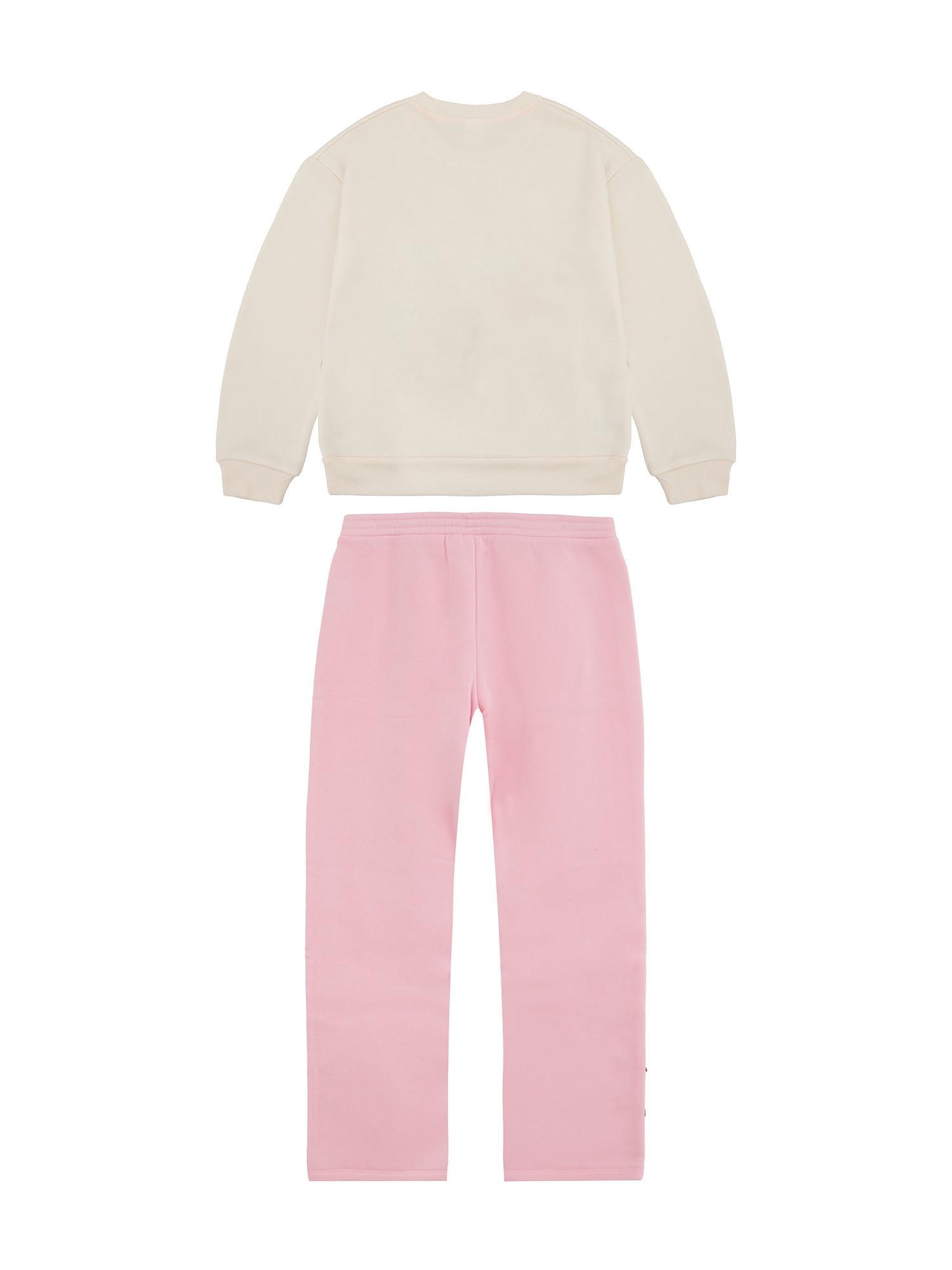 Way to Celebrate Girls' Valentine's Day Fleece Sweatshirt and Pant Set, Sizes 4-18 & Plus