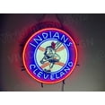 thumbnail image 2 of Queen Sense 24"x24" Custom For Clevelands Sports League Indians LED Sign Light Neon Signs With Dimmer Party Home Wall Decor Lights W124CICLV2VVD-XLED, 2 of 4