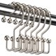 thumbnail image 1 of Juego de 12 ganchos para cortinas de ducha Titanker de metal a prueba de óxido, 1 of 8