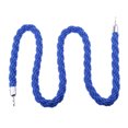 thumbnail image 1 of Twisted Barrier Rope Queue Nylon for Posts Stands Exhibition Crowd 6.6ft Blue, 1 of 8