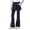 Black, variant on Girls Two Piece Pants Built In Shorts Flared Leg Design Activewear For Yoga Dance Everyday Comfort