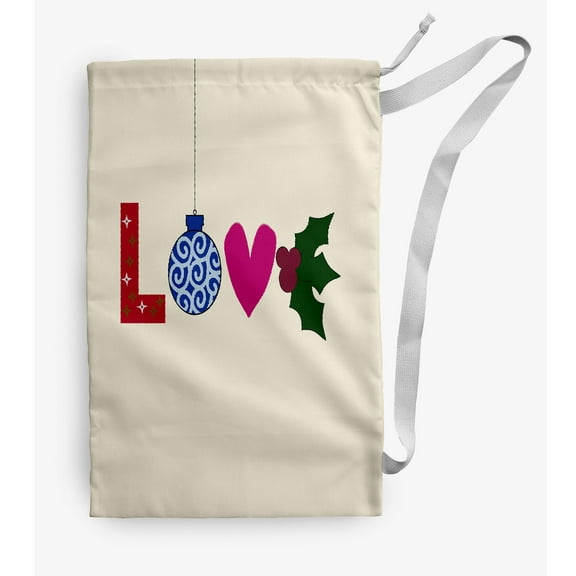 Simply Daisy Love 28 x 36 in Multi Laundry Bag