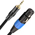 thumbnail image 1 of Cable JOMLEY XLR hembra a conector estéreo de 1/8 pulgadas macho de 3,5 mm, 1 of 7