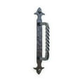 thumbnail image 4 of Artesano Iron Works | Home Decor Hammered & Twisted Wrought Iron Door Handle of 8"L Black, 4 of 4