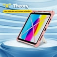 thumbnail image 4 of Allytech Heavy Duty Rugged Case for iPad 10th Gen 10.9 inch 2022, Kids Friendly Shockproof Hybrid Built-in 360 Degree Rotating Stand Protective Case with Pencil Holder for iPad 10th Gen - Pink, 4 of 6