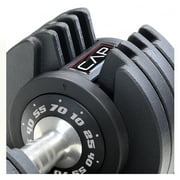 CAP Barbell 5-in-1, 70lb ADJUSTABELL® Dumbbell, (10 25 40 55 70 lbs) in 15lb Increments