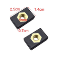 thumbnail image 4 of 10PCS Kayak Side Mount Slide Track Rail Silders Fishing Rod Pole Holder Mounting Base Sliding Nut,10 * Slide Track Rail Base,Black, 4 of 6