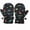 Black, variant on Kids Winter for Boys and Girls Insulated Mittens for Children Cold Weather Outdoor Play,Size:9cm/3.54''