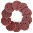 thumbnail image 1 of Sanding Discs 150 Pieces, 125mm Sanding Discs with 8 Holes, Grit 60, 80, 100, 120, 150,180, 240, 320, 400, 600 for Polishing, Rust Removal, Finishing, 1 of 5