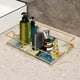 thumbnail image 4 of Bandeja de tocador de baño Sunnimix organizador de Maquillaje L Azul y dorado, 4 of 8