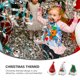 thumbnail image 5 of 3 piezas de sombrero de Papá Noel de Navidad, pinza para el pelo, bonita pinza para el pelo, decoraciones para fiestas, accesorios de horquilla para niños (verde, plateado y rojo), 5 of 7