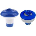 thumbnail image 4 of 5 Ih Floating Chlorine Dispenser Swimming Pool Dispenser Chlorine Tablets Tabs Tank Adjustable Release Tablet Floater for Indoor & Outdoor Swimming Pools - White & Blue, 4 of 8