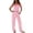 Pink&1080, variant on BOOMNY Womens Pajamas 2 Peice Set Striped Sleeveless Tops Pants Pjs Sets Cozy Fall Winter Loungewear Homewear