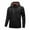 Black, variant on ShomPort Men's Long Sleeve Quarter Zip Sweatshirt Drawstring Plaid Lining Loose Shirts Plain Sports Fall Winter Hoodies