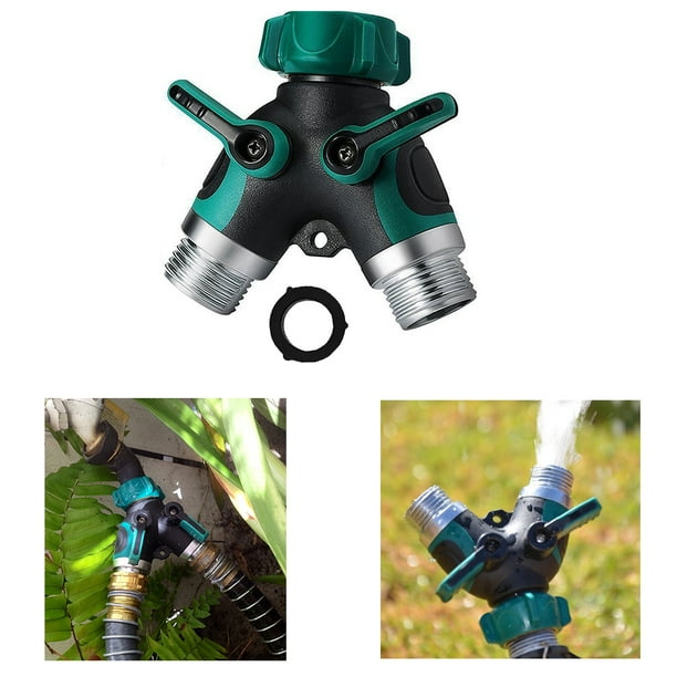 2 Way Y Hose Splitter Connector Garden Hose Connector Seamless Installation Smooth Operation Walmart Com Walmart Com