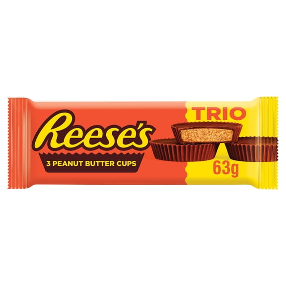 Reese's Peanut Butter Cup Trio 63g, Imported from Britain