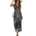thumbnail image 2 of Paisley Bandana Dress Fashion Boho Beach Long Dresses Female Party Printed Maxi Dress, 2 of 9